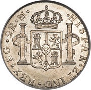 2 Reales - Carlos IV, Guatemala, 1790-1807 reverse image