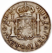 2 Reales - Fernando VII, Guatemala, 1808-1810 reverse image