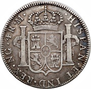 4 Reales - Carlos IV, Guatemala, 1790-1807 reverse image