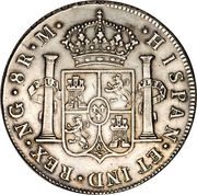 8 Reales - Carlos IV, Guatemala, 1790-1807 reverse image