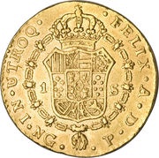 1 Escudo - Carlos III reverse image