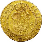 1 Escudo - Carlos IV reverse image