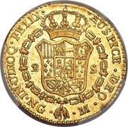 2 Escudos - Carlos IV reverse image