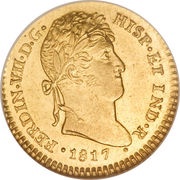 2 Escudos - Fernando VII obverse image