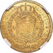 4 Escudos - Carlos III reverse image