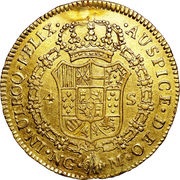 4 Escudos - Carlos IV, Guatemala, 1794-1801 reverse image