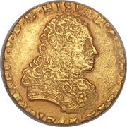 8 Escudos - Felipe V obverse image