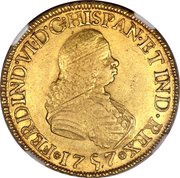 8 Escudos - Fernando VI obverse image