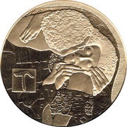 50 Euros The Kiss, Austria, 2016 reverse image