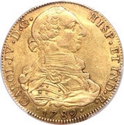 8 Escudos - Carlos IV obverse image