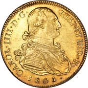 8 Escudos - Carlos IV obverse image