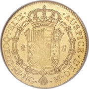 8 Escudos - Fernando VII, Guatemala, 1808-1817 reverse image