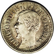 ½ Real Rafael Carrera obverse image