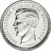 ½ Real Rafael Carrera obverse image