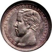 ½ Real Rafael Carrera obverse image