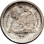 ½ Real, Guatemala, 1879-1880 reverse image