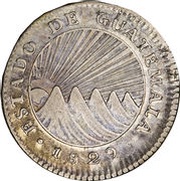 1 Real Central American Republic - Provisional Coinage obverse image