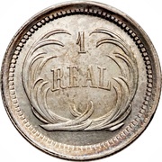 1 Real, Guatemala, 1872-1878 reverse image
