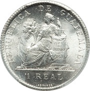 1 Real, Guatemala, 1899 reverse image
