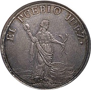 2 Reales, Guatemala, 1837 reverse image