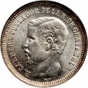 2 Reales Rafael Carrera obverse image