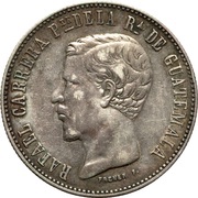 4 Reales Rafael Carrera obverse image