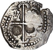 8 Reales Type II Counter-mark, Guatemala, 1839 reverse image