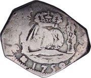 8 Reales Type II Counter-mark, Guatemala, 1839 reverse image