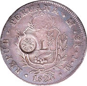 8 Reales Type IV Counterstamp, Guatemala, 1841 reverse image