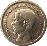 25 Centavos - Rafael Carrera obverse image