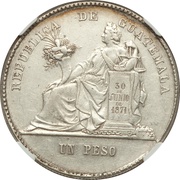 1 Peso reverse image