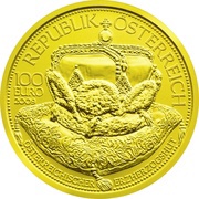 100 Euros Archducal Crown of Austria obverse image