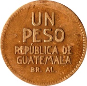 1 Peso Provisional Coinage reverse image