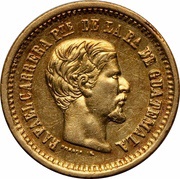 2 Pesos Rafael Carrera obverse image