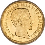4 Pesos Rafael Carrera obverse image