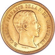 5 Pesos Rafael Carrera obverse image