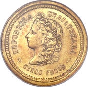 5 Pesos obverse image