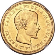 8 Pesos Rafael Carrera obverse image