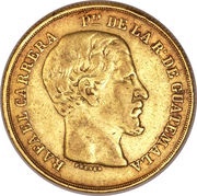 16 Pesos Rafael Carrera obverse image