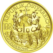 100 Euros Crown of St.Wenceslas obverse image