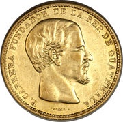 16 Pesos Rafael Carrera obverse image