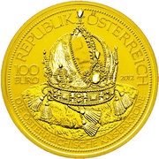 100 Euros Imperial crown of Austria obverse image
