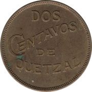 2 Centavos, Guatemala, 1932 reverse image