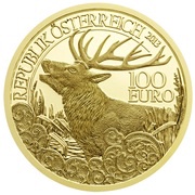 100 Euros Red Deer obverse image