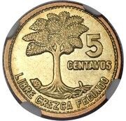 5 Centavos reverse image