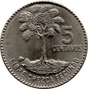 5 Centavos reverse image