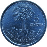 5 Centavos Magnetic reverse image