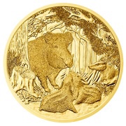 100 Euros Wild Boar, Austria, 2014 reverse image