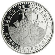 1 Quetzal National Bank of Guatemala, Guatemala, 1996 reverse image