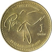 1 Quetzal Non-magnetic, Guatemala, 1999-2012 reverse image